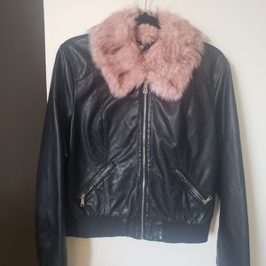 Fake leather jacket